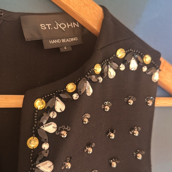 St. John hand beaded dress - Picture 2 of 8